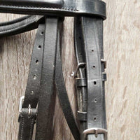 Rsd Padded Monocrown Bridle, Buckles,Braided Reins *vgc, mnr dirty seams, creases, scrapes, dents & rubs, tight keeper
