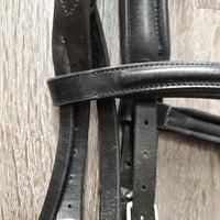 Rsd Padded Monocrown Bridle, Buckles,Braided Reins *vgc, mnr dirty seams, creases, scrapes, dents & rubs, tight keeper
