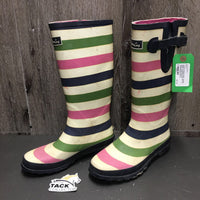 Pr Rubber Boots *vgc/gc, stains, top peeling lining, mnr dirt, stains, cracks, threads

