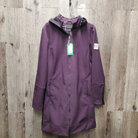 3/4 Soft Shell Coach Riding Jacket, detach hood, fleece lining *vgc, hairy lining, mnr wpf