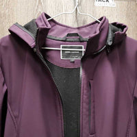 3/4 Soft Shell Coach Riding Jacket, detach hood, fleece lining *vgc, hairy lining, mnr wpf