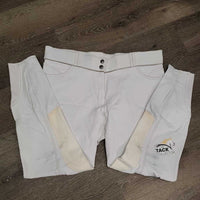 Euro Seat Breeches *vgc/gc, mnr stains, discolored seat & legs, seam puckers
