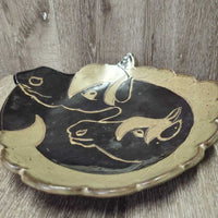 Ceramic Horse Plate *vgc, mnr dirty
