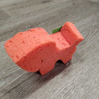 Horse Shaped Sponge *vgc, clean, mnr dirt?stains & hair

