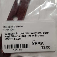 Pr Leather Western Spur Heel Straps, bag *new