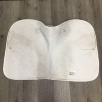 Quilt Jumper Saddle Pad *gc, clean, hair, pilly, mnr stains, rubs, dingy