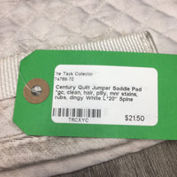 Quilt Jumper Saddle Pad *gc, clean, hair, pilly, mnr stains, rubs, dingy
