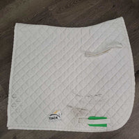 Quilt Dressage Saddle Pad *gc, stains, rubs, mnr hair, clumpy, pills, puckers, threads
