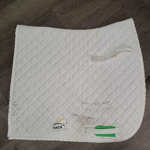 Quilt Dressage Saddle Pad *gc, stains, rubs, mnr hair, clumpy, pills, puckers, threads