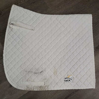 Quilt Dressage Saddle Pad *gc, stains, rubs, mnr hair, clumpy, pills, puckers, threads
