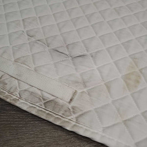 Quilt Dressage Saddle Pad *gc, stains, rubs, mnr hair, clumpy, pills, puckers, threads