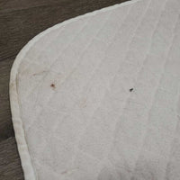 Quilt Dressage Saddle Pad *gc, stains, rubs, mnr hair, clumpy, pills, puckers, threads
