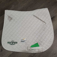 Quilt Jumper Saddle Pad "2013 Pentathlon Champ" *gc, clean, stains, hair, clumpy, dingy, mnr rubs, pills, puckers
