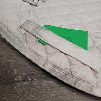Quilt Jumper Saddle Pad "2013 Pentathlon Champ" *gc, clean, stains, hair, clumpy, dingy, mnr rubs, pills, puckers
