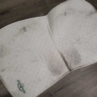Quilt Jumper Saddle Pad "2013 Pentathlon Champ" *gc, clean, stains, hair, clumpy, dingy, mnr rubs, pills, puckers
