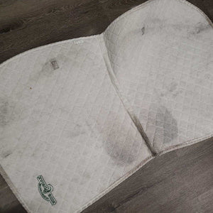 Quilt Jumper Saddle Pad "2013 Pentathlon Champ" *gc, clean, stains, hair, clumpy, dingy, mnr rubs, pills, puckers