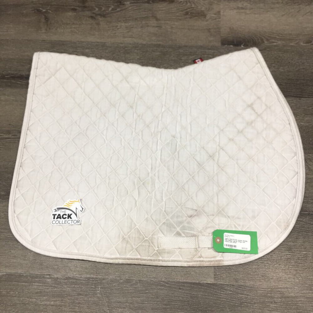 Quilt Profile Jumper Saddle Pad, piping *vgc/gc, dingy, hair, stains, pills