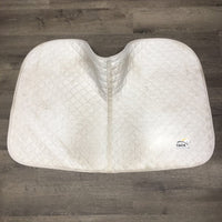 Quilt Profile Jumper Saddle Pad, piping *vgc/gc, dingy, hair, stains, pills
