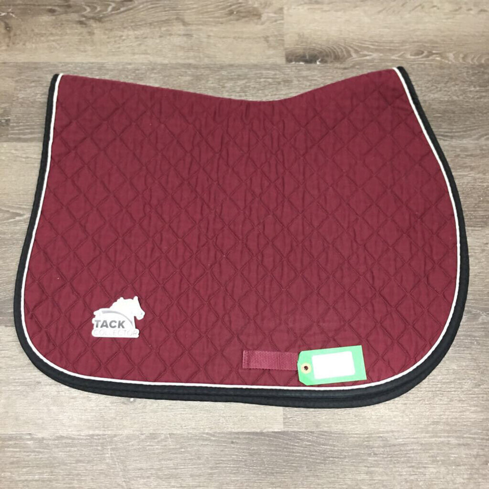 Quilt Profile Jumper Saddle Pad, piping *vgc, mnr hair, stains, rubs