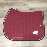 Quilt Profile Jumper Saddle Pad, piping *vgc, mnr hair, stains, rubs
