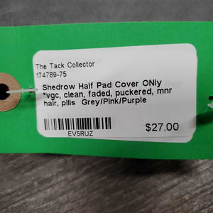 Half Pad Cover ONly *vgc, clean, faded, puckered, mnr hair, pills