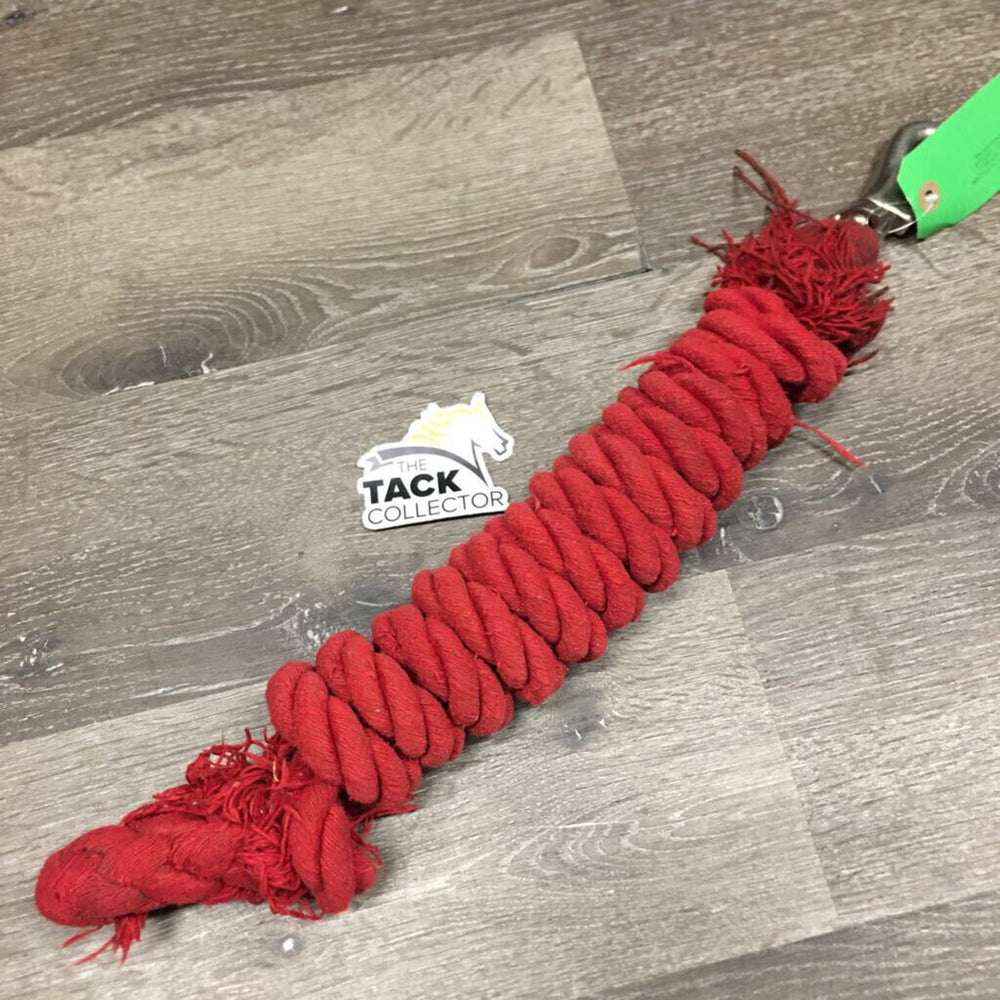 Cotton Lead Rope *gc, frays, mnr dirt/stains, threads
