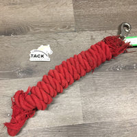 Cotton Lead Rope *gc, frays, mnr dirt/stains, threads
