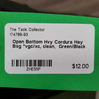 Open Bottom Hvy Cordura Hay Bag *vgc/xc, clean
