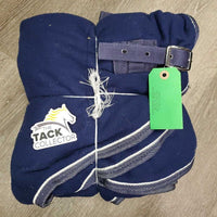 Fleece Cooler, 2 legs "Pony Club Champ" *gc, clean, mnr hair, pills, threads, rubs, v. mnr holes
