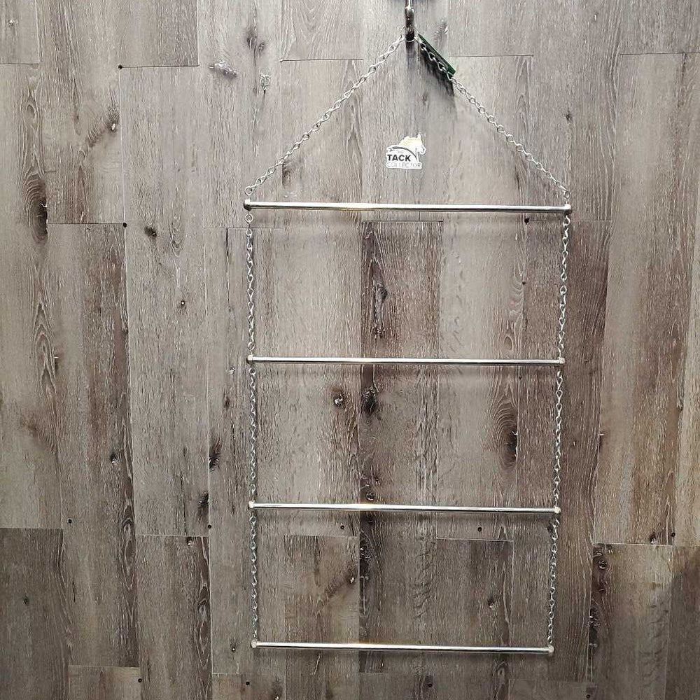 Hanging 4 Bar Metal Rack, 'O' ring *vgc, mnr scuffs, residue, mnr dirt