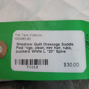 Quilt Dressage Saddle Pad *vgc, clean, mnr hair, rubs, puckers