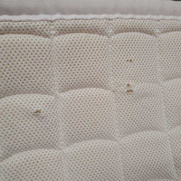 Quilt Dressage Saddle Pad, 1x piping *gc, clean, pilly, mnr hair, stains, threads, puckers, holes, cut tabs