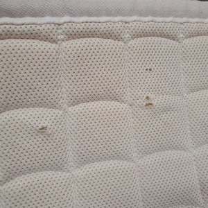 Quilt Dressage Saddle Pad, 1x piping *gc, clean, pilly, mnr hair, stains, threads, puckers, holes, cut tabs