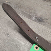 Double Stitch Leather Halter Crownpiece *vgc, dry, mnr dents, scuffs, residue