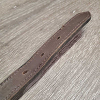 Double Stitch Leather Halter Crownpiece *vgc, dry, mnr dents, scuffs, residue
