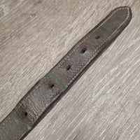 Double Stitch Leather Halter Crownpiece *gc, mnr dirt, dents, scuffs, stains, chews?
