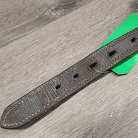 Double Stitch Leather Halter Crownpiece *gc, mnr dirt, dents, scuffs, stains, chews?