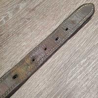 Double Stitch Leather Halter Crownpiece *gc, mnr dirt, dents, scuffs, stains, chews?
