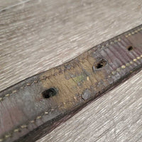 Double Stitch Leather Halter Crownpiece *gc, mnr dirt, dents, scuffs, stains, chews?
