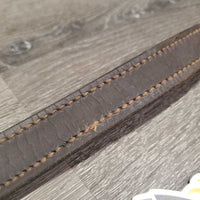 Double Stitch Leather Halter Crownpiece *vgc, dents, scuffs, mnr chew