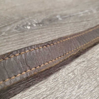 Double Stitch Leather Halter Crownpiece *vgc, dents, scuffs, mnr chew
