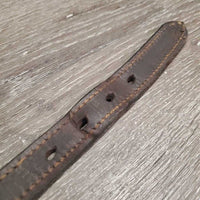 Double Stitch Leather Halter Crownpiece *vgc, dents, scuffs, mnr chew