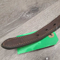 Double Stitch Leather Halter Crownpiece *vgc, dents, scuffs, mnr chew