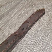 Double Stitch Leather Halter Crownpiece *vgc, dents, scuffs, mnr chew