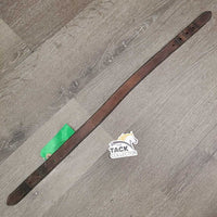 Double Stitch Leather Halter Crownpiece *gc/fair, dry, dents, scuffs, stains, chews
