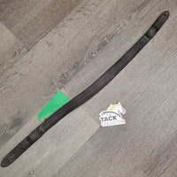 Soft Triple Stitch Leather Halter Crownpiece *vgc, oil, dents, stains, mnr chews, xhole, mnr dirt