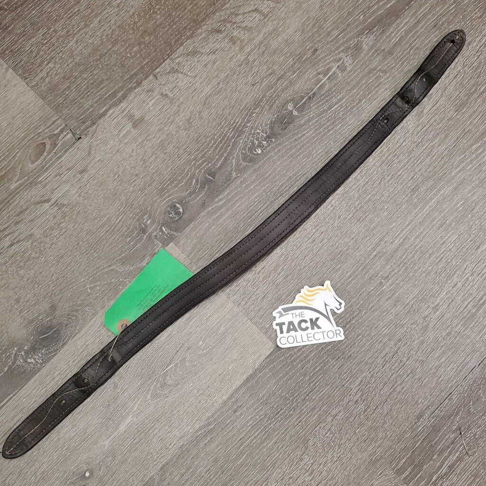 Soft Triple Stitch Leather Halter Crownpiece *vgc, oil, dents, stains, mnr chews, xhole, mnr dirt