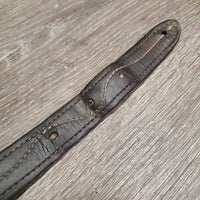 Soft Triple Stitch Leather Halter Crownpiece *vgc, oil, dents, stains, mnr chews, xhole, mnr dirt