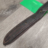 Soft Triple Stitch Leather Halter Crownpiece *vgc, oil, dents, stains, mnr chews, xhole, mnr dirt