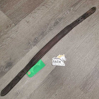 Padded Double Stitch Leather Halter Crownpiece Only *gc, mnr dirt, stained, chews
